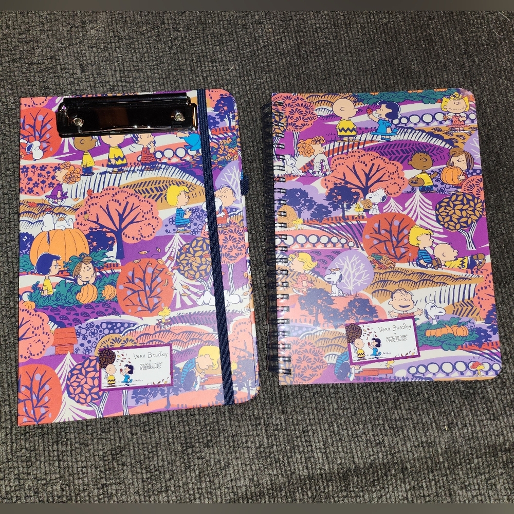 Vera Bradley Fall for Peanuts Notebook Set
